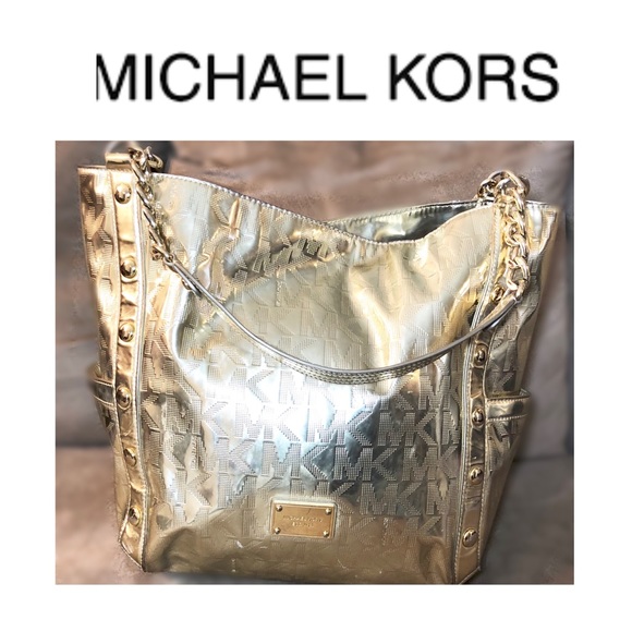 Michael Kors Handbags - Gold Michael Kors Tote
